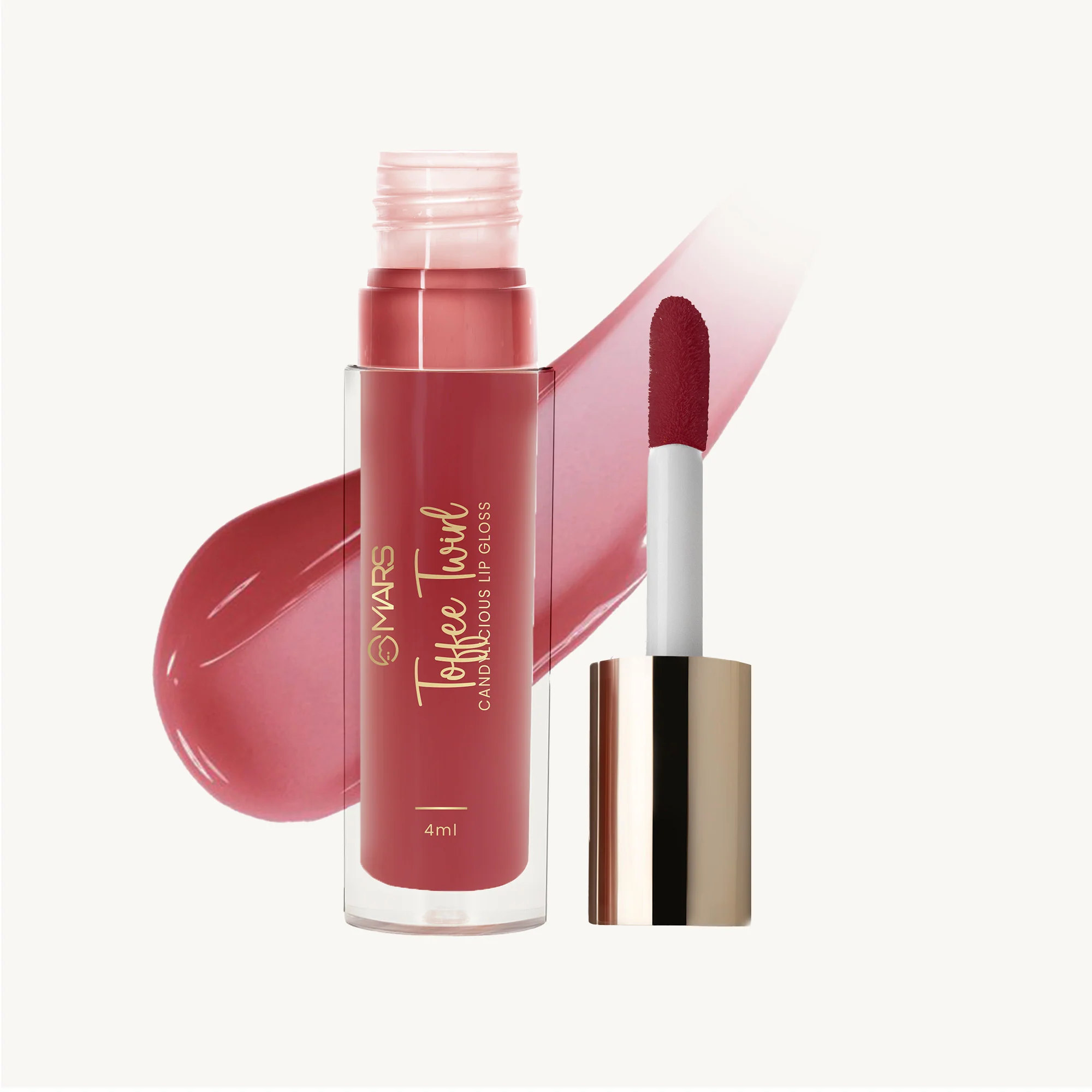 Gloss Girl Lip Gloss | Enriched With Mango Seed Butter & Hyaluronic Acid | Light Weight & Non-Sticky Formula | Gives Fuller-Lip Effect & Extra Hydration | High Shine Finish-That's Me, 2.8 ml
