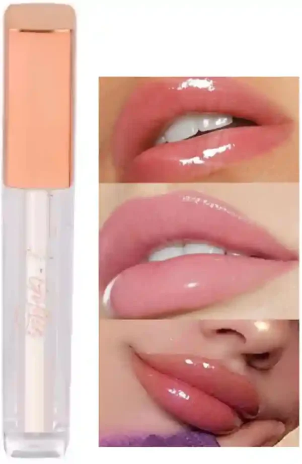 Gloss Girl Lip Gloss | Enriched With Mango Seed Butter & Hyaluronic Acid | Light Weight & Non-Sticky Formula | Gives Fuller-Lip Effect & Extra Hydration | High Shine Finish-That's Me, 2.8 ml - Image 3